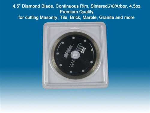 Speed  Diamond Saw Blades, Premium Quality, Continuous Rim Diamond Blades for cutting masonry, tile, brick, marble, granite & more