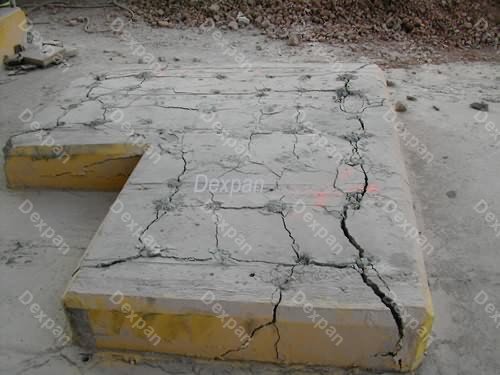 Dexpan No Explosive Demolition of Reinforced Concrete Foundations