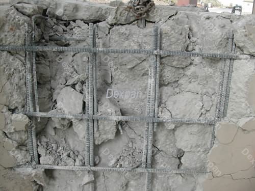 Dexpan No Explosive Demolition of Reinforced Concrete Foundations